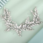 Accesoriu elegant pentru decor par AP002FF Argintiu cu cristale Argintii + 4 agrafe